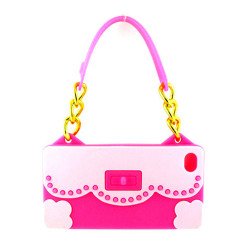 iPhone 4S 4 Flower Handbag (Pink - Hot Pink)